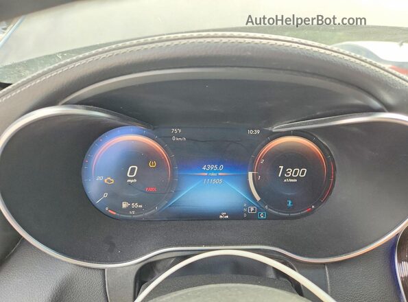 WDDWJ8EBXKF767957 2019 MERCEDES-BENZ C Серый Вид щитка приборов
