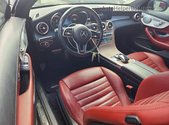 WDDWJ8EBXKF767957 2019 MERCEDES-BENZ C Серый Вид панели приборов