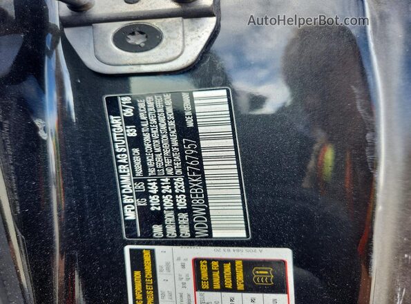 WDDWJ8EBXKF767957 2019 MERCEDES-BENZ C Gray Շարժիչի բաժամունքի տեսք
