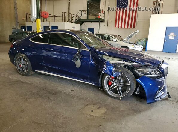 WDDWJ8HB6LF981924 2020 MERCEDES-BENZ C Blue Передня права чверть