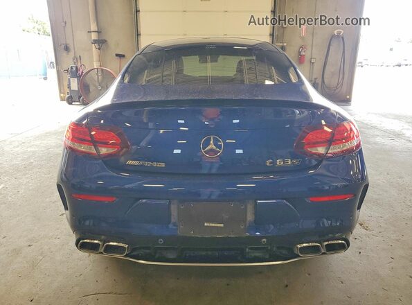 WDDWJ8HB6LF981924 2020 MERCEDES-BENZ C Blue Вид ззаду