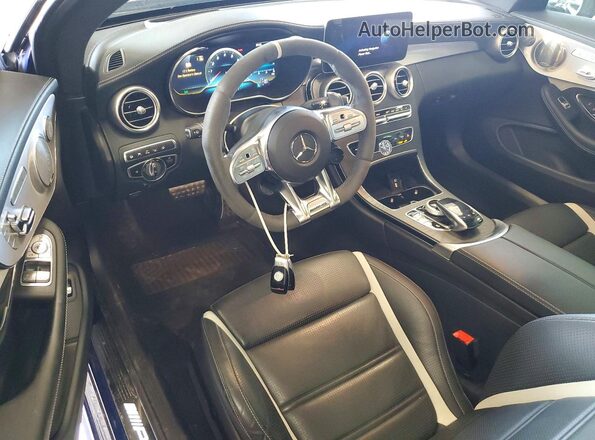 WDDWJ8HB6LF981924 2020 MERCEDES-BENZ C Blue Вид панелі приладів