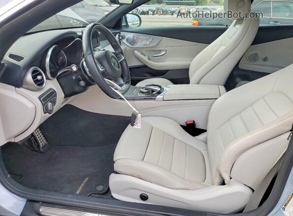 WDDWK4JB7JF617962 2018 MERCEDES-BENZ C Silver წინა სალონის ხედი