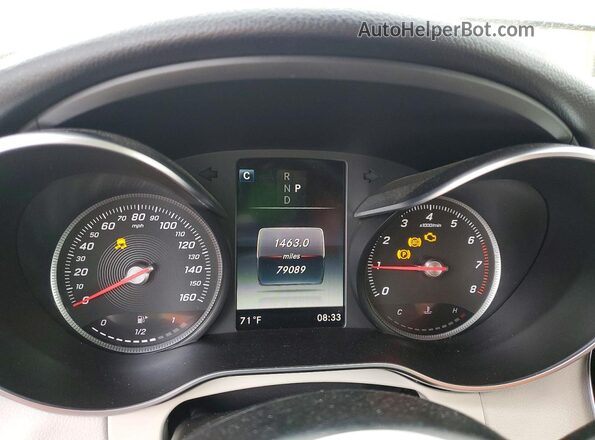 WDDWK4JB7JF617962 2018 MERCEDES-BENZ C Silver ხელსაწყოთა პანელის ხედი