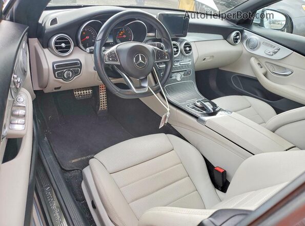 WDDWK4JB7JF617962 2018 MERCEDES-BENZ C Silver წინა პანელის ხედი