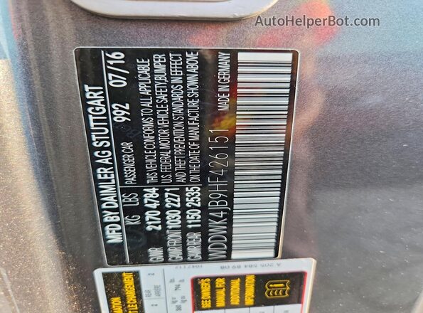 WDDWK4JB9HF426151 2017 MERCEDES-BENZ C Gray Вид підкапотного простору