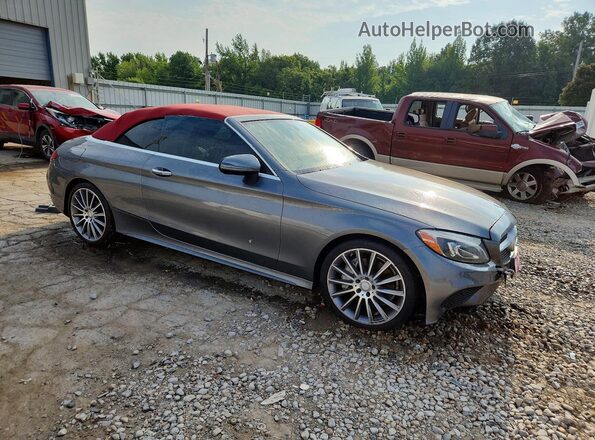 WDDWK4JB9HF426151 2017 MERCEDES-BENZ C Gray Передня права чверть