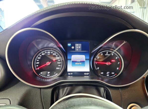 WDDWK4KB8HF434112 2017 MERCEDES-BENZ C Silver Вид щитка приладів