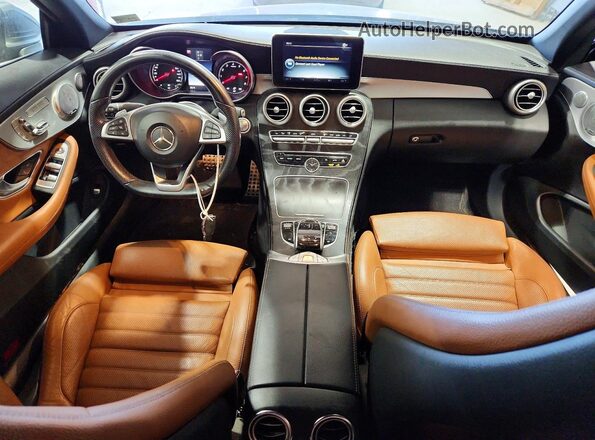 WDDWK4KB8HF434112 2017 MERCEDES-BENZ C Silver Вид панелі приладів