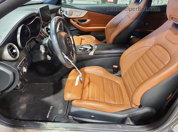 WDDWK4KB8HF434112 2017 MERCEDES-BENZ C Silver Вид салону спереду