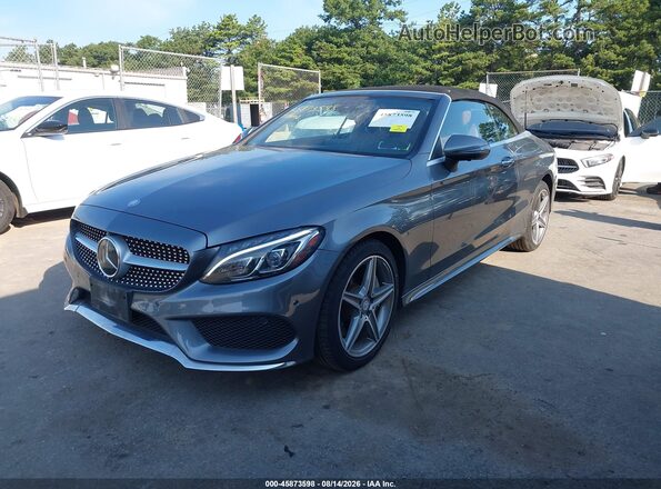 WDDWK4KB9HF443644 2017 MERCEDES-BENZ C-CLASS Gray Передня ліва чверть