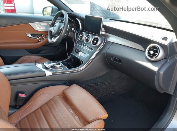 WDDWK4KB9HF443644 2017 MERCEDES-BENZ C-CLASS Gray Вид салону спереду