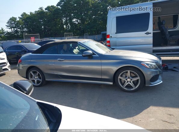 WDDWK4KB9HF443644 2017 MERCEDES-BENZ C-CLASS Gray Вид задньої частини салону