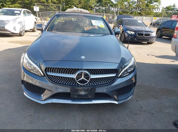 WDDWK4KB9HF443644 2017 MERCEDES-BENZ C-CLASS Gray Вид щитка приладів