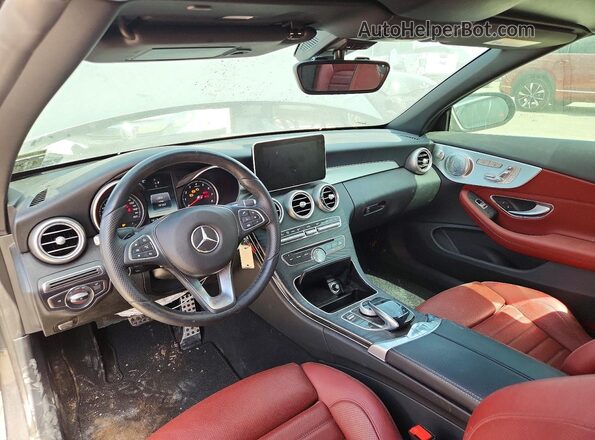 WDDWK4KBXJF620272 2018 MERCEDES-BENZ C Silver Widok deski rozdzielczej