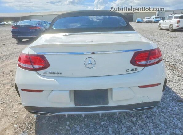 WDDWK6EB6HF557088 2017 MERCEDES-BENZ C White Вид ззаду