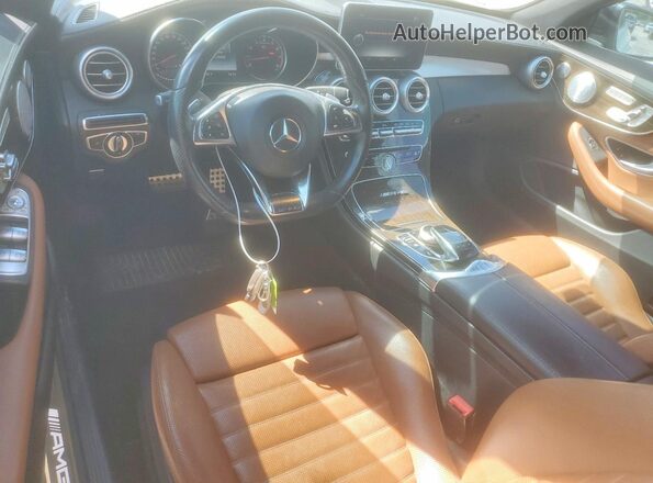 WDDWK6EB6HF557088 2017 MERCEDES-BENZ C White Вид панелі приладів