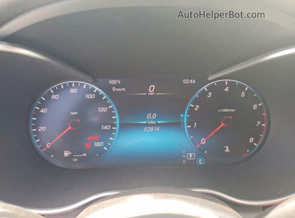 WDDWK8DB9LF935443 2020 MERCEDES-BENZ C White Вид щитка приладів