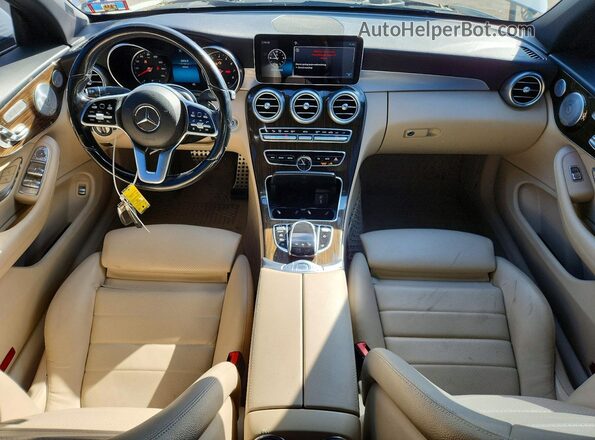 WDDWK8EB4KF785299 2019 MERCEDES-BENZ C Белый Вид панели приборов
