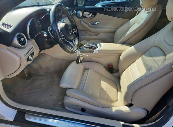 WDDWK8EB4KF785299 2019 MERCEDES-BENZ C Белый Вид салона спереди
