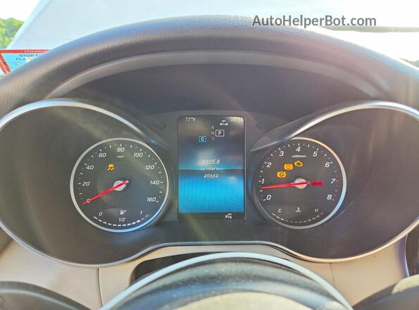 WDDWK8EB4KF785299 2019 MERCEDES-BENZ C Белый Вид щитка приборов