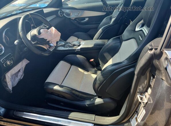 WDDWK8HB5HF491706 2017 MERCEDES-BENZ C Gray Widok wnętrza z przodu