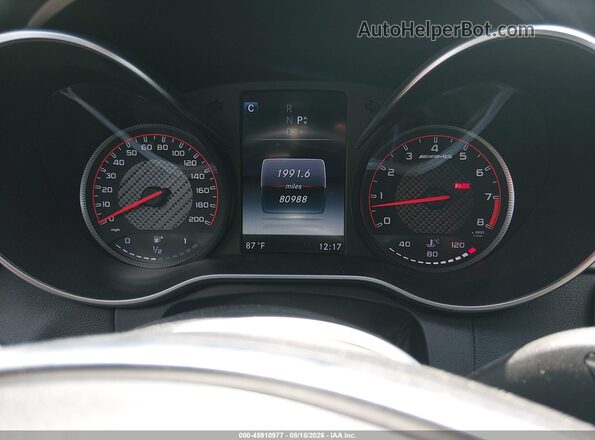 WDDWK8HB7HF494445 2017 MERCEDES-BENZ AMG C 63 Black Вид задніх сидінь