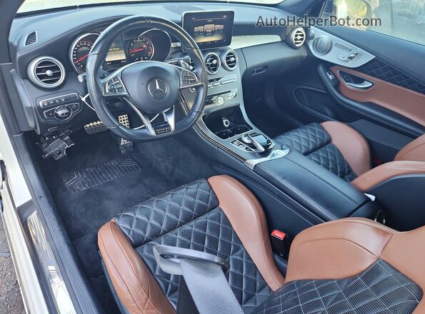 WDDWK8HB9HF461284 2017 MERCEDES-BENZ C White წინა პანელის ხედი