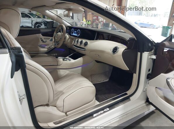 WDDXK7JB2HA025527 2017 MERCEDES-BENZ AMG S 63 White წინა სალონის ხედი
