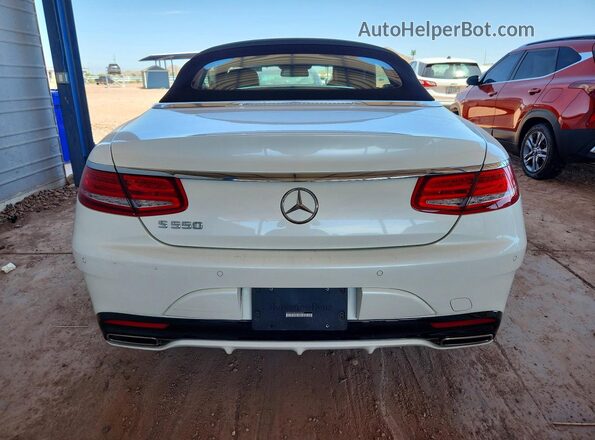 WDDXK8CB1HA020841 2017 MERCEDES-BENZ S Белый Вид сзади