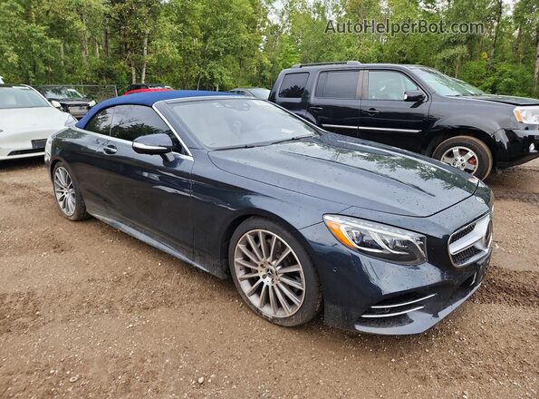 WDDXK8DB4KA037302 2019 MERCEDES-BENZ S Blue Передня права чверть