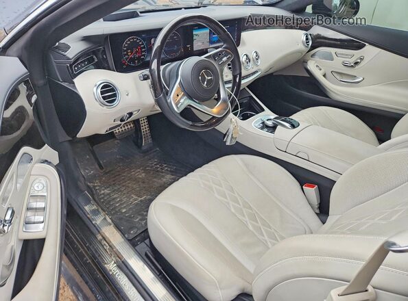 WDDXK8DB4KA037302 2019 MERCEDES-BENZ S Blue Вид панелі приладів