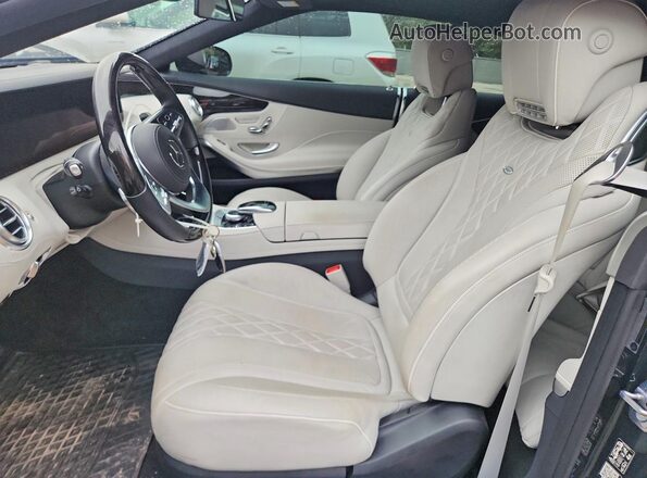 WDDXK8DB4KA037302 2019 MERCEDES-BENZ S Blue Вид салону спереду