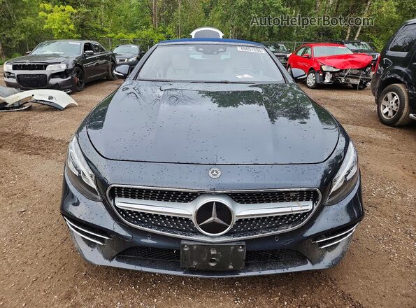 WDDXK8DB4KA037302 2019 MERCEDES-BENZ S Blue Вид спереду
