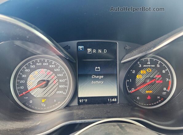 WDDYK7HAXKA023050 2019 MERCEDES-BENZ AMG Silver Вид щитка приладів