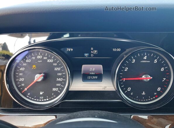 WDDZF4JB0HA069554 2017 MERCEDES-BENZ E Black Вид щитка приладів