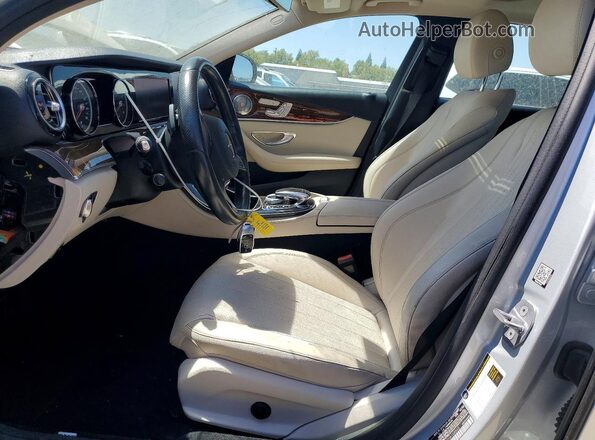 WDDZF4JB1HA158663 2017 MERCEDES-BENZ E Silver Widok wnętrza z przodu
