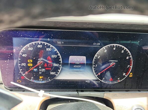 WDDZF4JB2JA302615 2018 MERCEDES-BENZ E Red Widok zestawu wskaźników