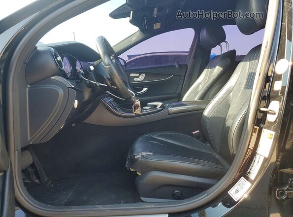 WDDZF4JB4HA055978 2017 MERCEDES-BENZ E Black წინა სალონის ხედი
