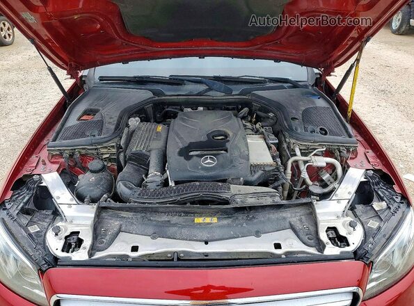 WDDZF4JB4KA520055 2019 MERCEDES-BENZ E Red ძრავის განყოფილების ხედი