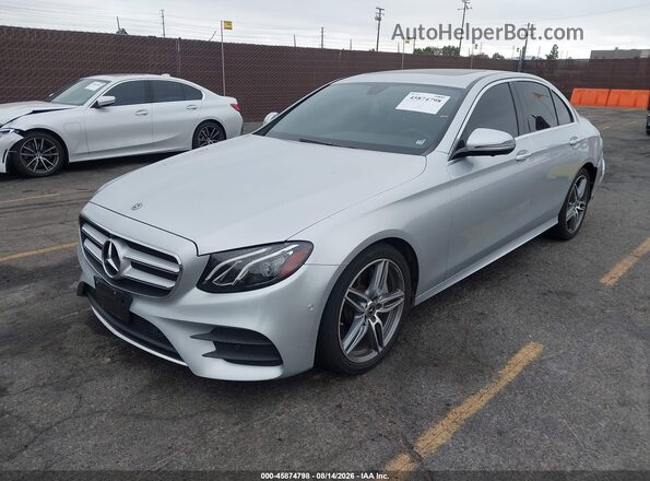 WDDZF4JB5KA626336 2019 MERCEDES-BENZ E-CLASS Silver წინა მარცხენა ხედი სამი მეოთხედიდან
