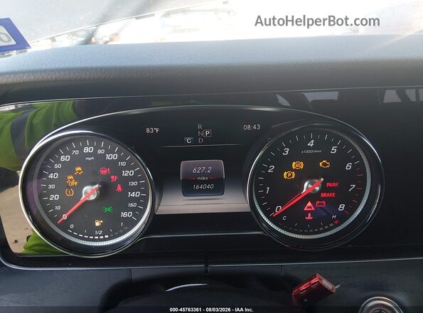 WDDZF4JB5KA661510 2019 MERCEDES-BENZ E-CLASS Gray უკანა სავარძლების ხედი