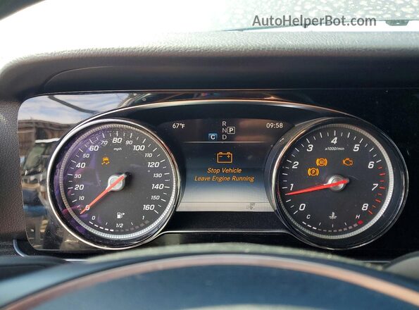 WDDZF4JB6HA138117 2017 MERCEDES-BENZ E Gray Instrument cluster view