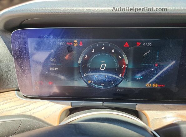 WDDZF4JB6JA347136 2018 MERCEDES-BENZ E White Vista del cuadro de instrumentos