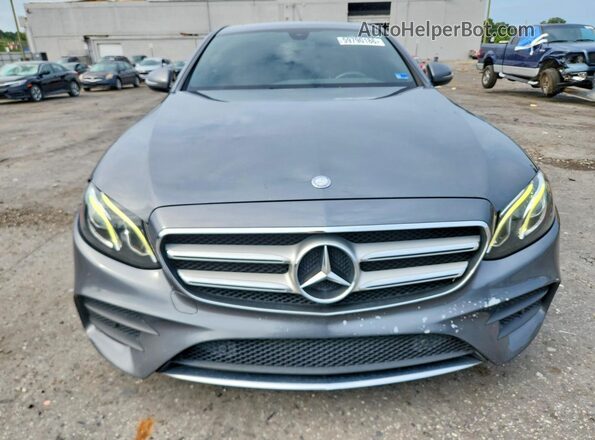 WDDZF4JB7HA028712 2017 MERCEDES-BENZ E Gray წინა ხედი
