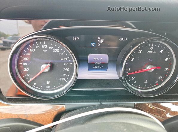 WDDZF4JB7HA028712 2017 MERCEDES-BENZ E Gray ხელსაწყოთა პანელის ხედი