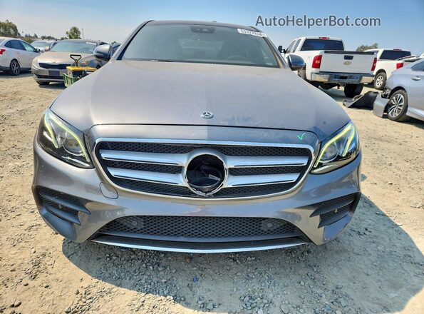 WDDZF4JB7JA458990 2018 MERCEDES-BENZ E Gray წინა ხედი