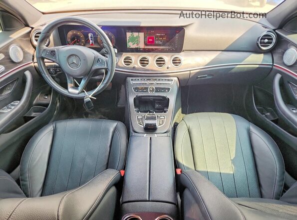 WDDZF4JB7JA458990 2018 MERCEDES-BENZ E Gray წინა პანელის ხედი
