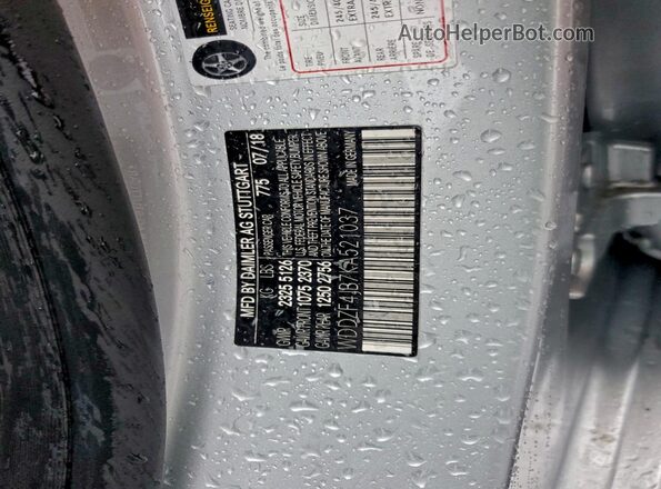 WDDZF4JB7KA521037 2019 MERCEDES-BENZ E Двухцветный Вид подкапотного пространства