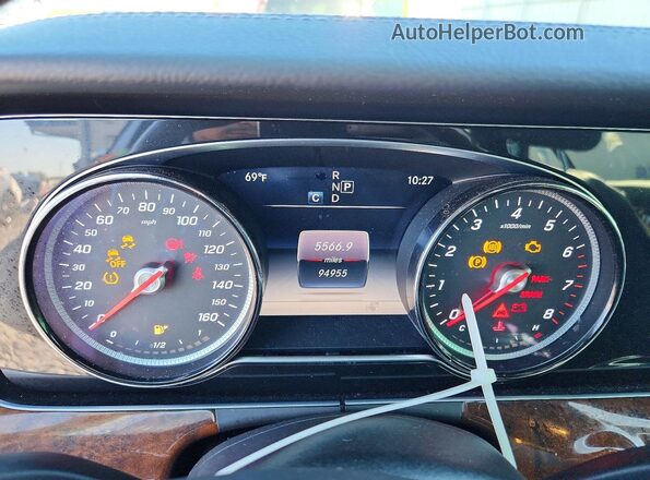 WDDZF4JB8HA102333 2017 MERCEDES-BENZ E Gray Widok zestawu wskaźników